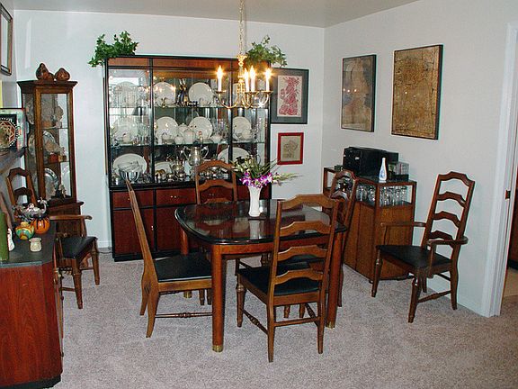 Dining room with carpet replaced 2014