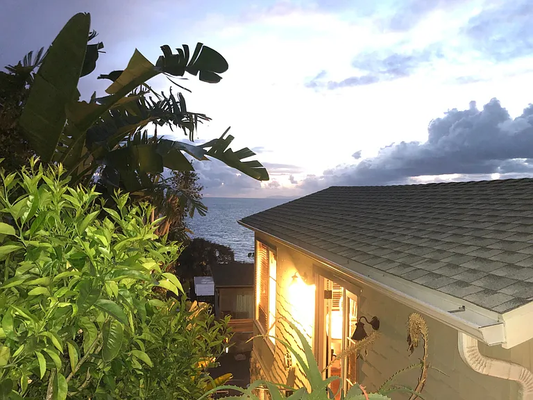view from outdoor shower