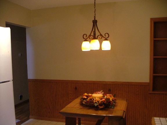 Eat in Kitchen, new fridge, microwave, paint, lighting