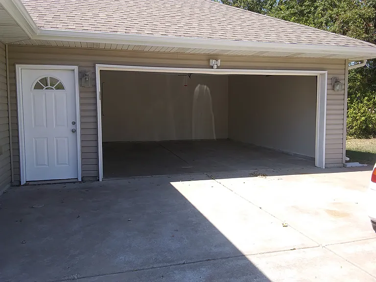 Two-Car Garage has room for additional storage