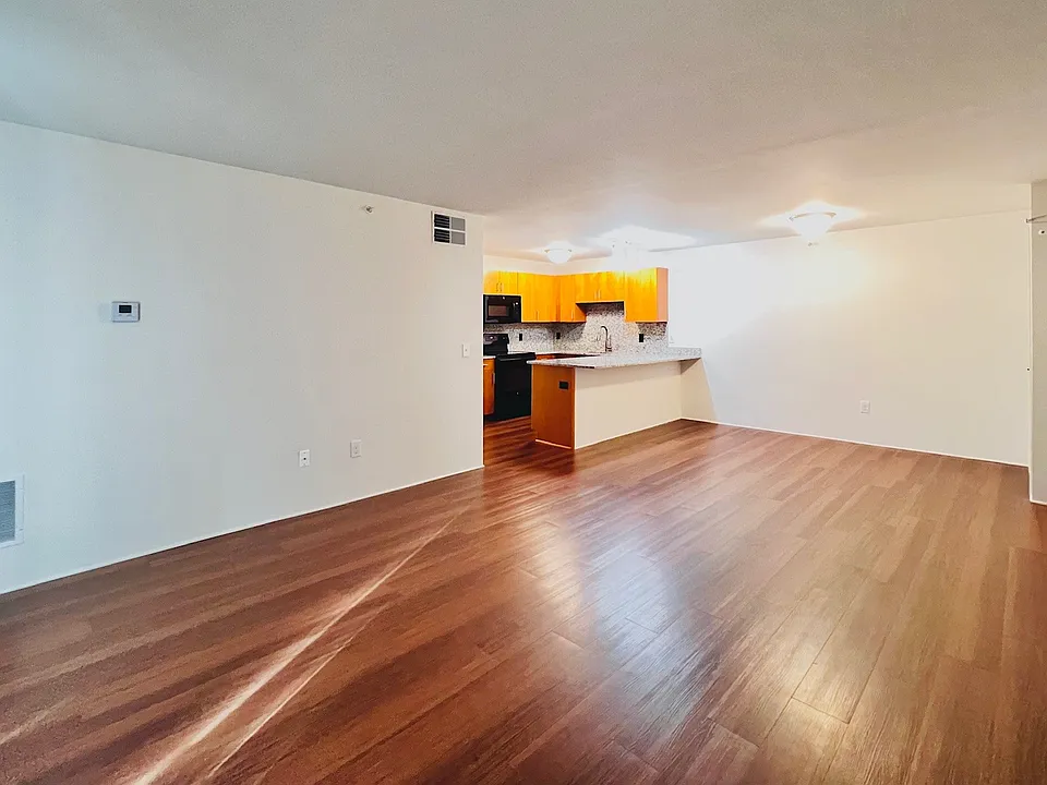 Long Living Area connects right to your Open Kitchen.