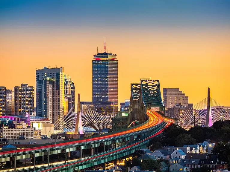 Downtown Boston is a short 10 minute drive away.