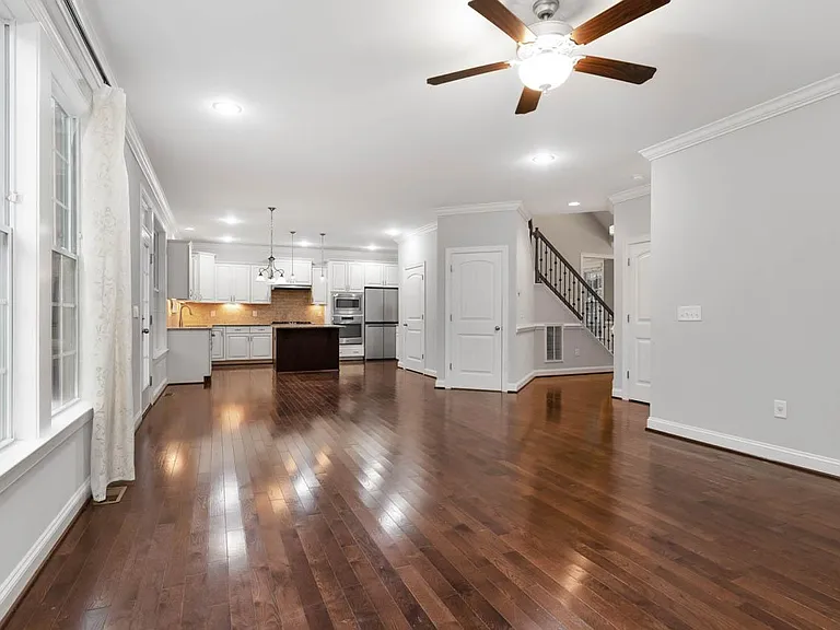 view of kitchen from family room