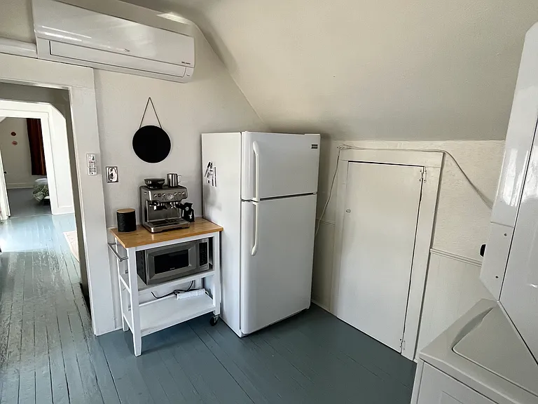 Built in storage along wall