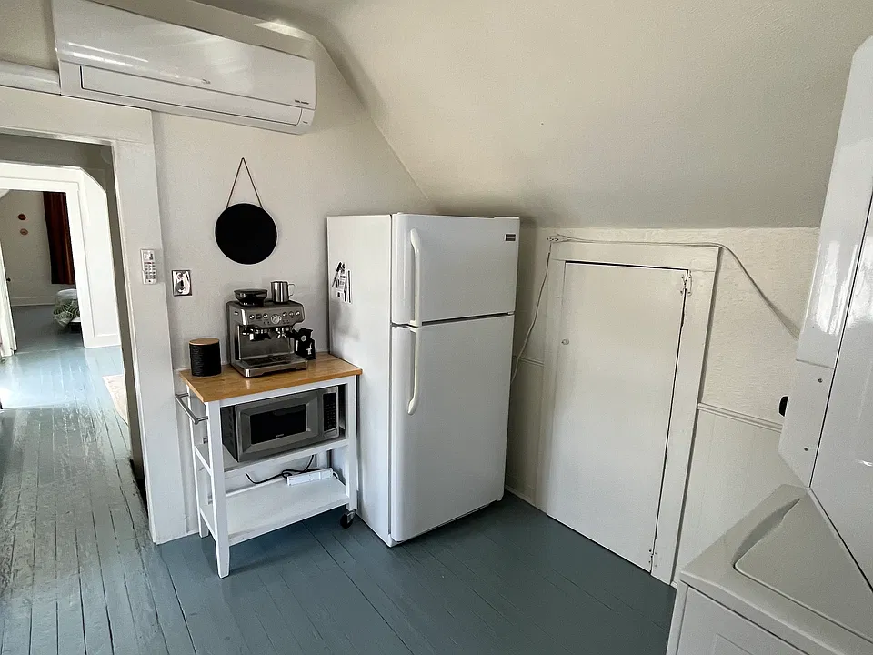 Built in storage along wall