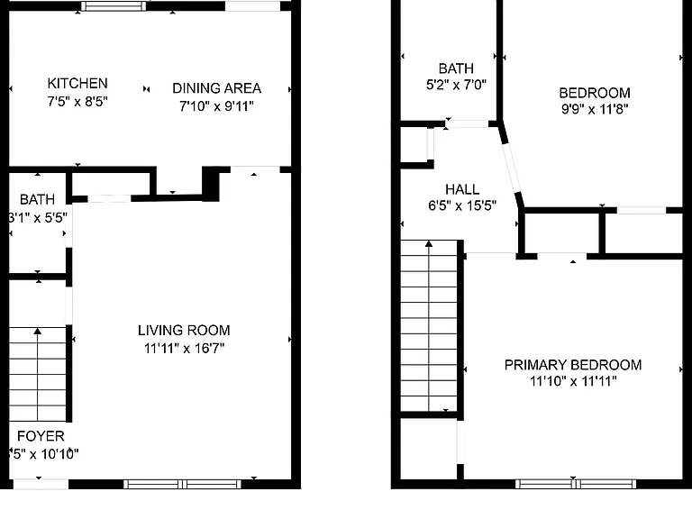 2 x 1.5 Floor Plan 2 x 1.5 Floor Plan