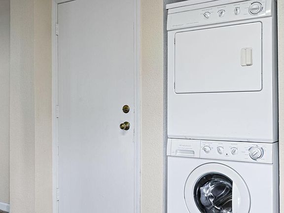 Private front-load washer and dryer in unit