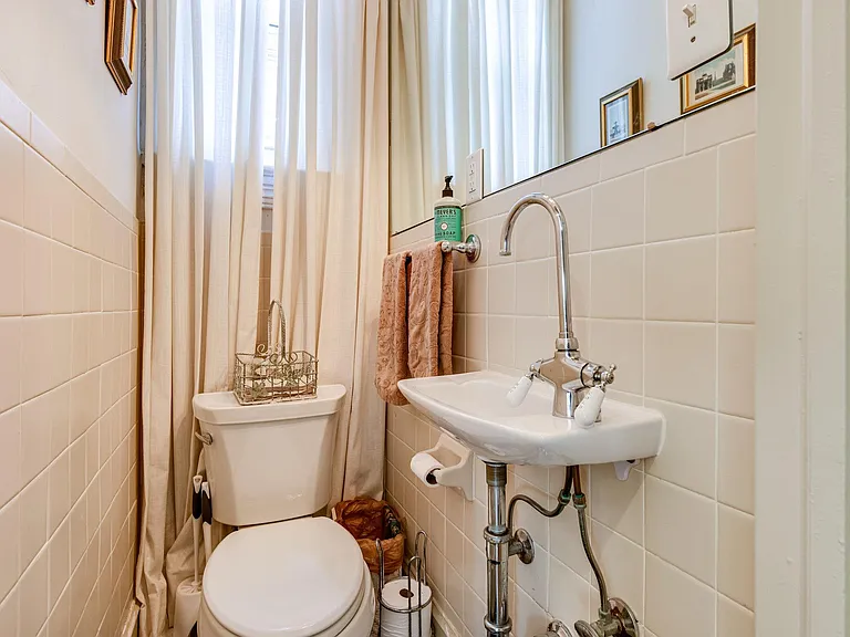 Half bath on main level. Tiny but functional!
