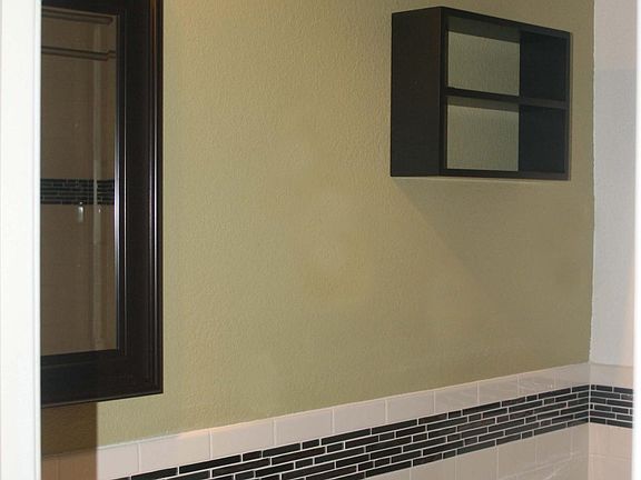 Updated upstairs bathroom with tub and shower.