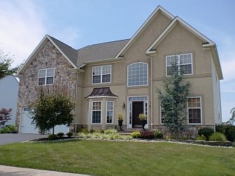 Exterior front-beautifully landscaped