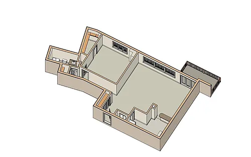 Floor plan 1 Bdrm - Mid Sized