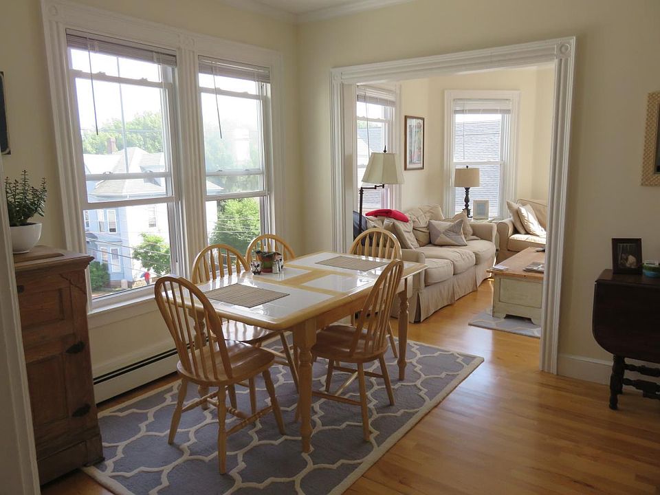 Dining area and living room
