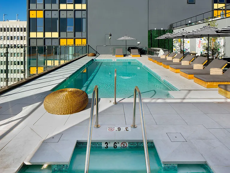 Rooftop hot tub