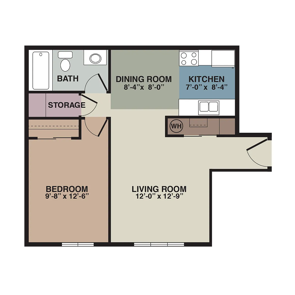 Floor plan 1 Bedroom