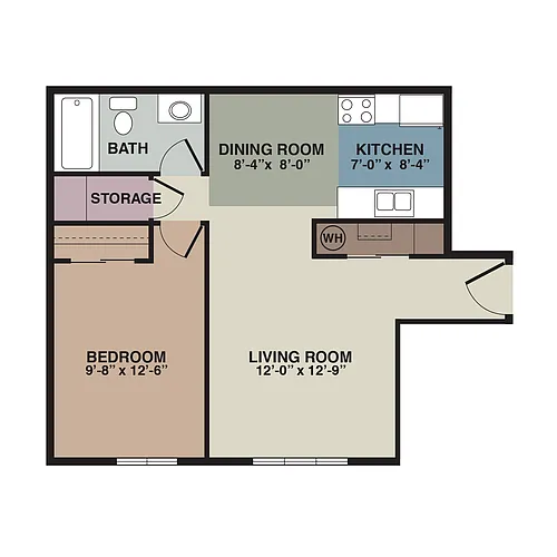 Floor plan 1 Bedroom