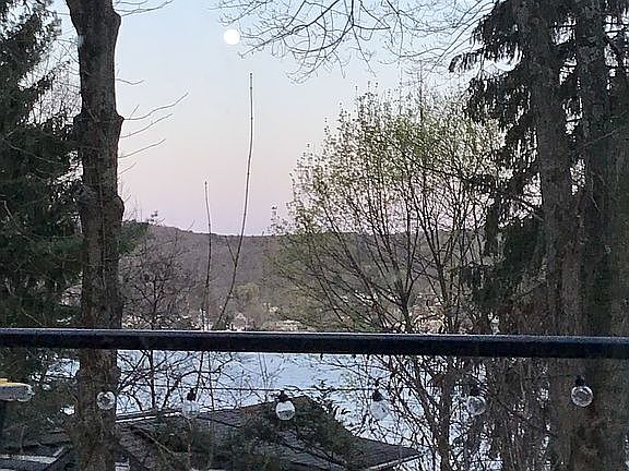 winter view from porch