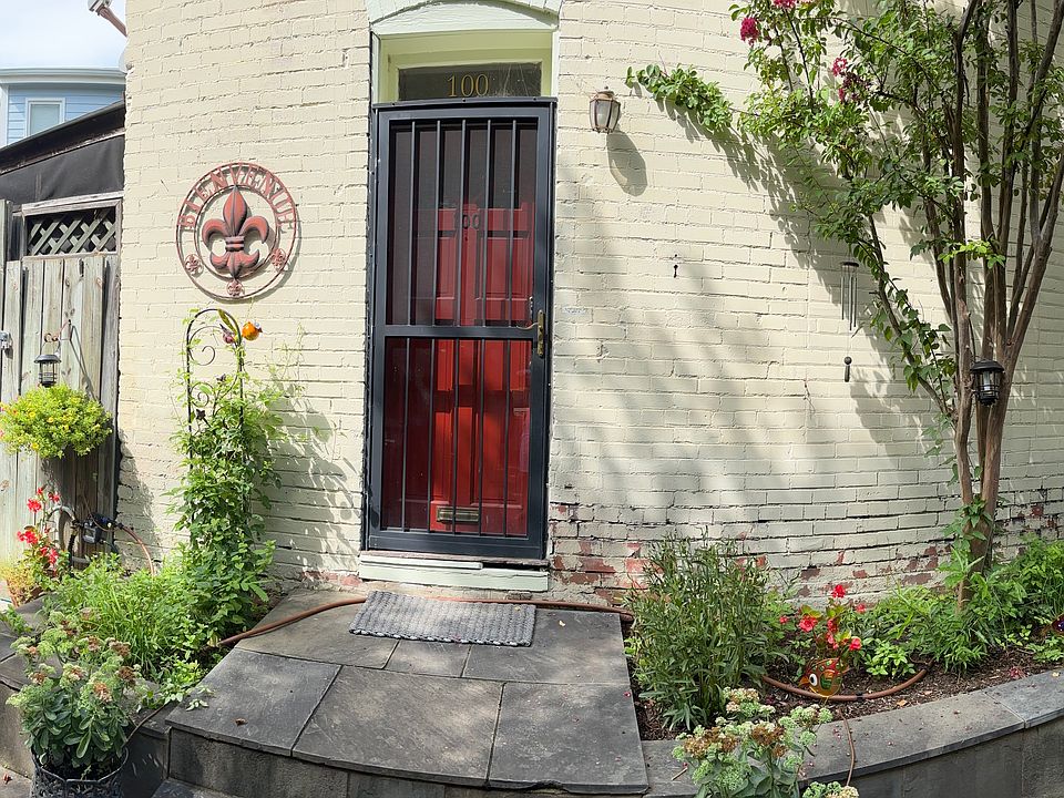 Front door and gardens.