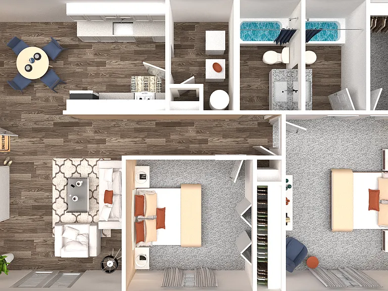 Two Bedroom Two Bathroom Two Bedroom Two Bathroom
