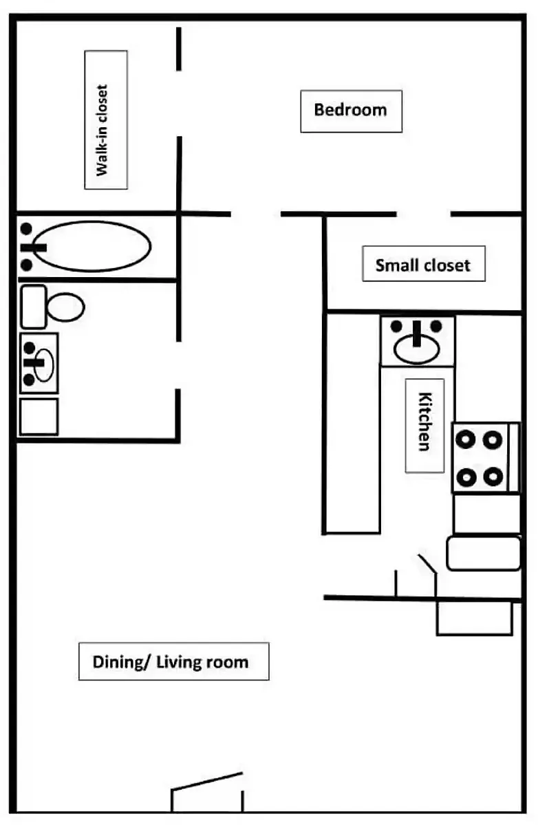 Floor plan 1X1