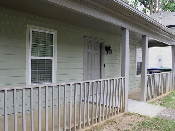 Side view of the front porch