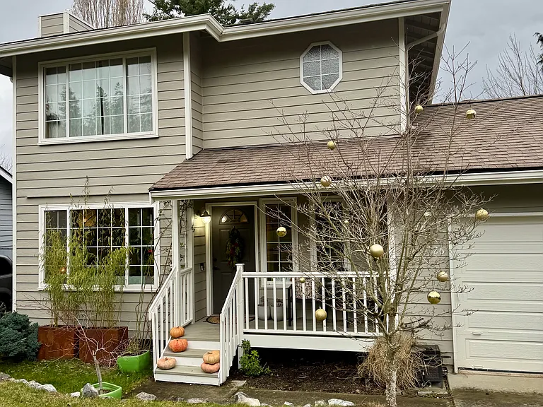 Front of Home in Winter