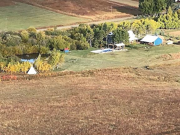 View of home from hill