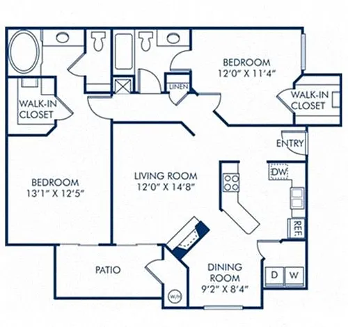 Floor plan 2B