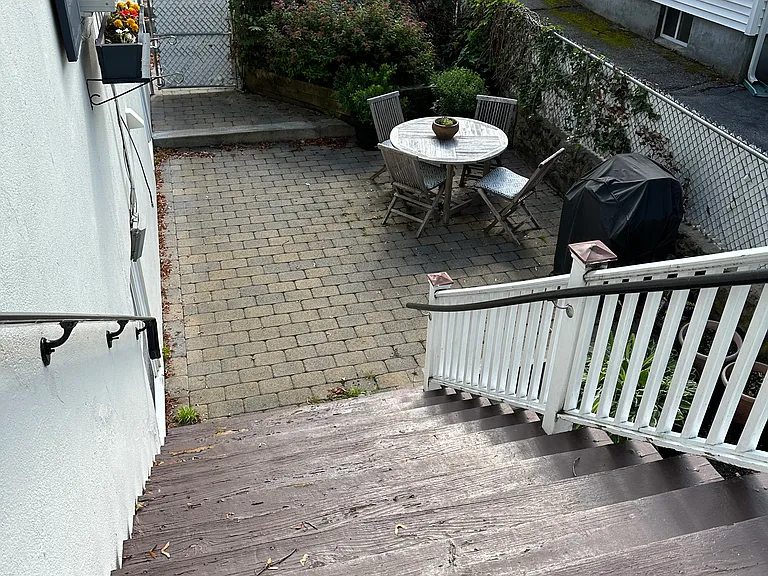Private outdoor patio area