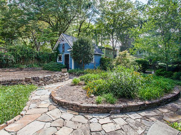Garage from the garden 