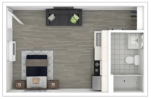 Floor plan Large Studio