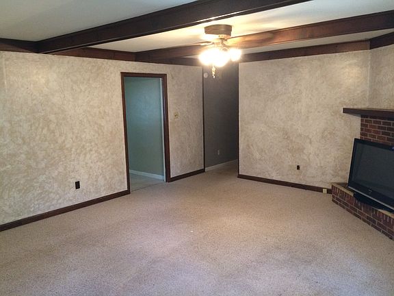 Living room with fireplace