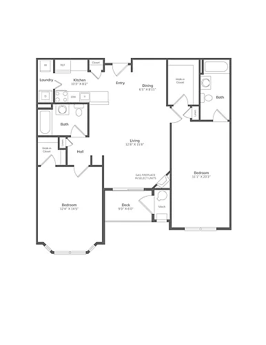 Floor plan B2CR