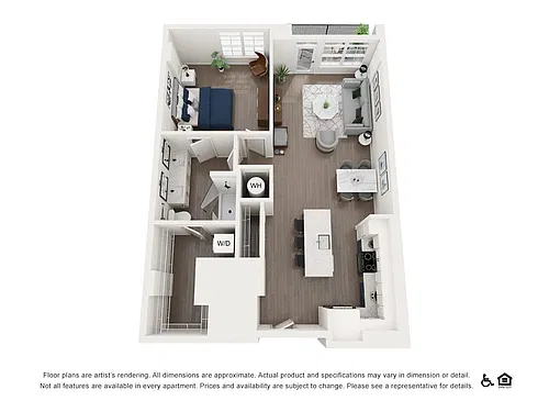 Floor plan 1J-C