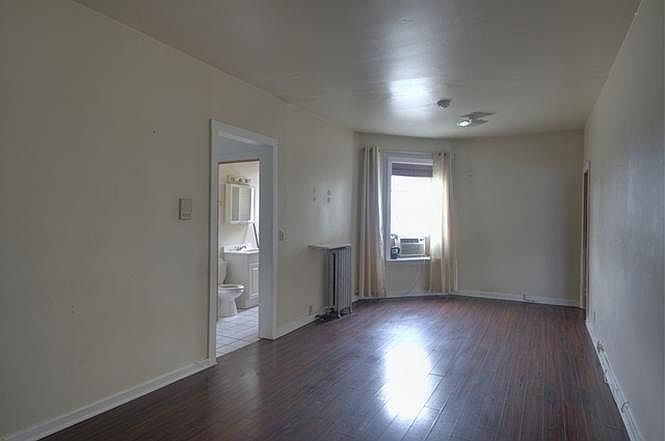 Large living room, south facing park view