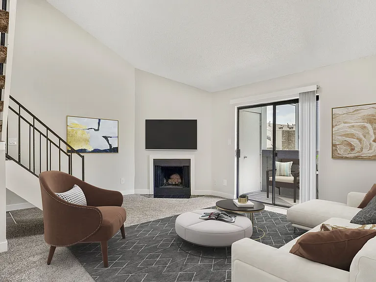 The Living Room at Hilltop View Apartments