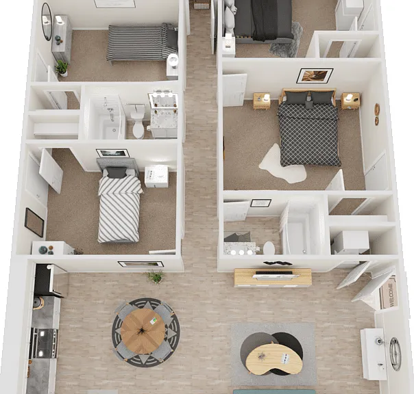 D1 Renovated Floorplan Diagram