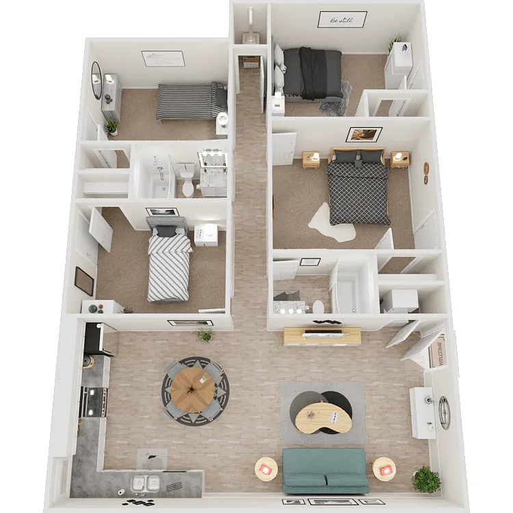 Floor plan D1 Renovated