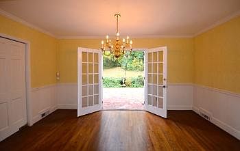 French Doors lead to Terrace