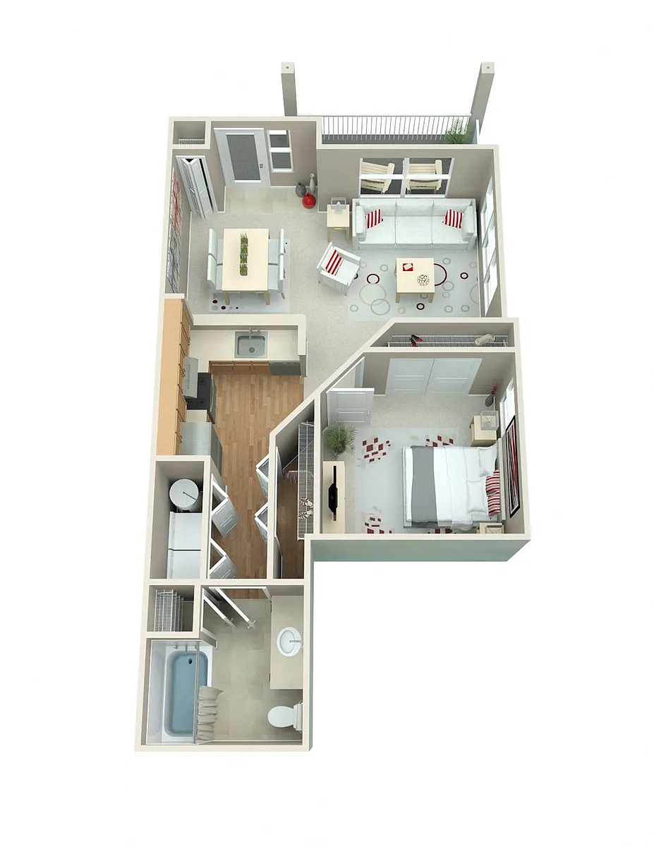Floor plan One Bedroom