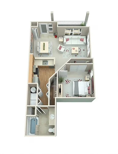 Floor plan One Bedroom