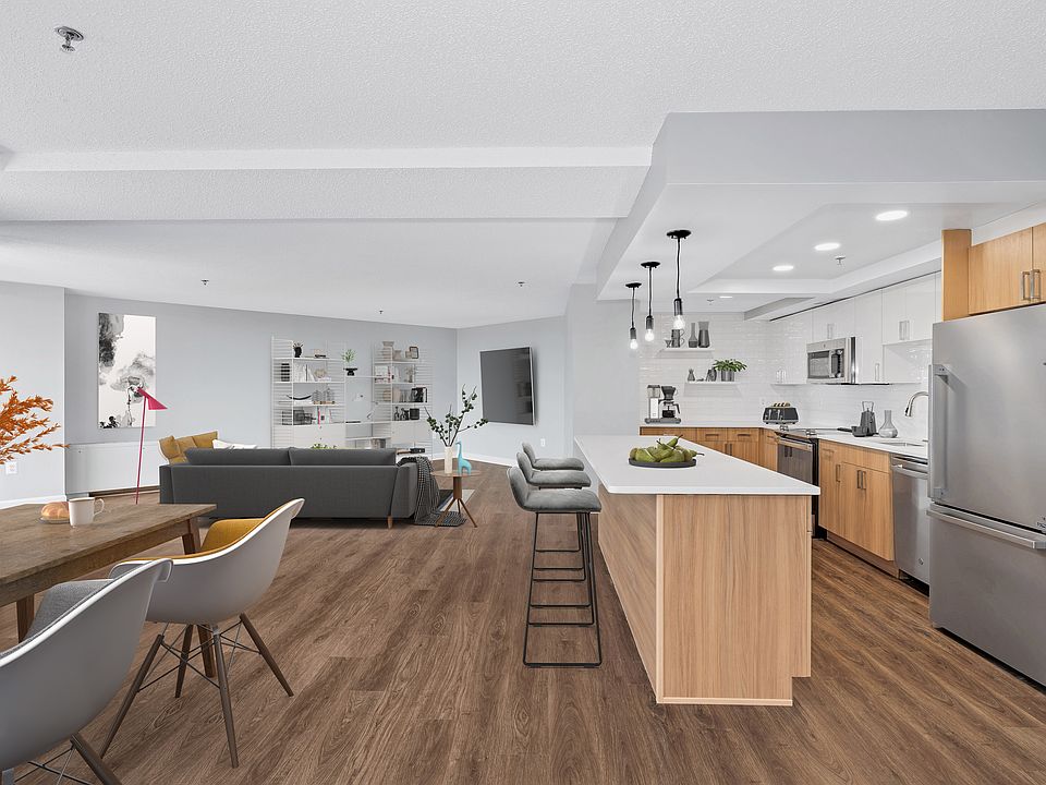 Modern and spacious floor plans featuring Edison pendant light fixtures