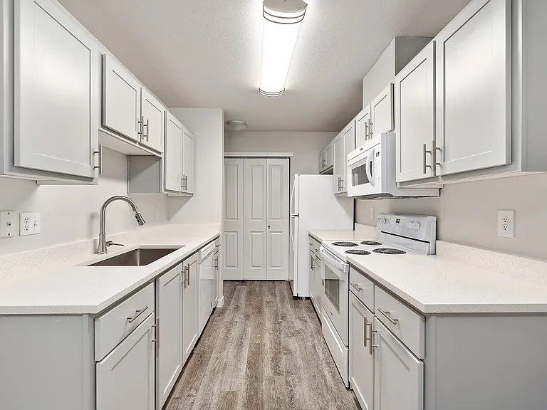 A Renovated Kitchen at The Regency Apartments