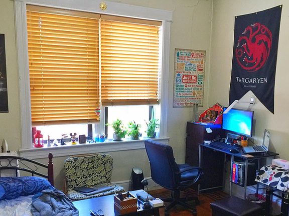 Two bedrooms on opposite end of the apartment
