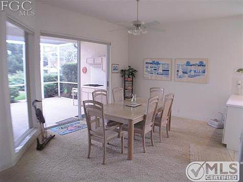 Dining area off the kitchen.