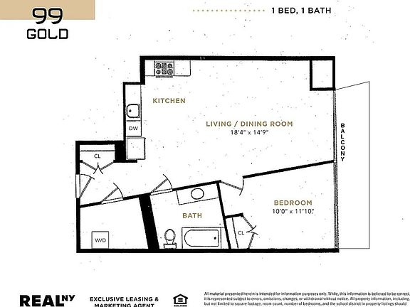 2nd image of 99 Gold St APT 3J