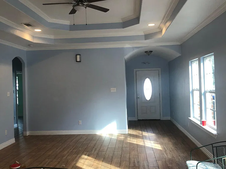 The house's inside color is painted gray.