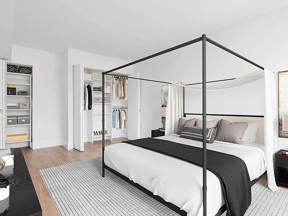 Bedroom with plenty of closet space
