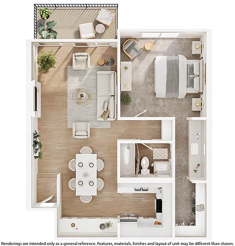 Floor plan A3E - Renovated