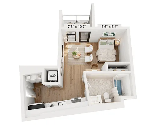 Floor plan Studio - E1C