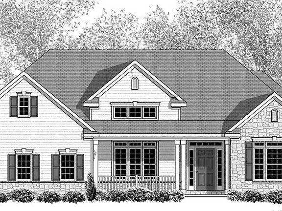 Elevation B - Optional Features Shown